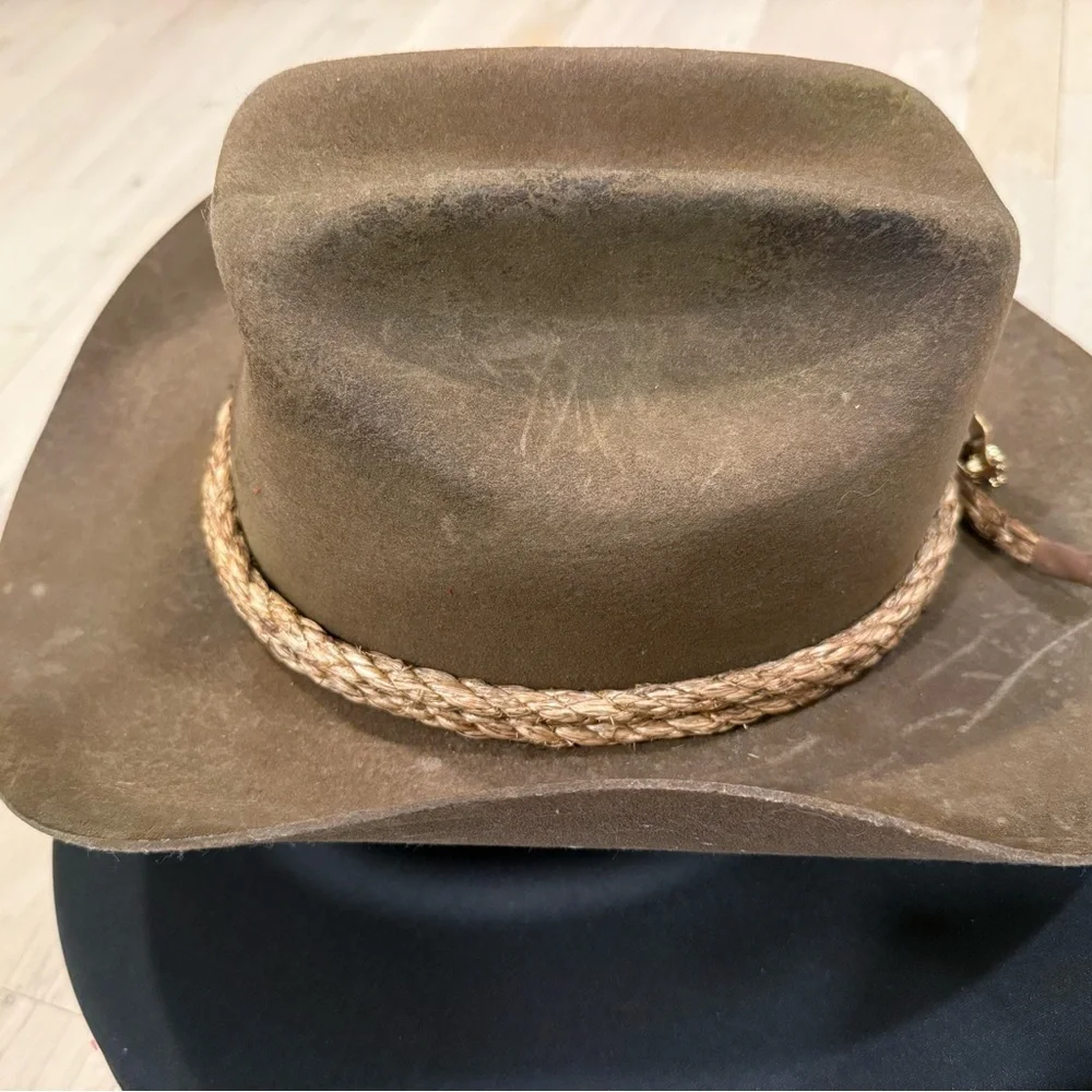 Custom Brown Cowboy Hat with Braided Band - Picture 5 of 11
